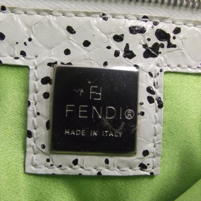 Fendi Snakeskin Mama Baguette Black White 7 of 10