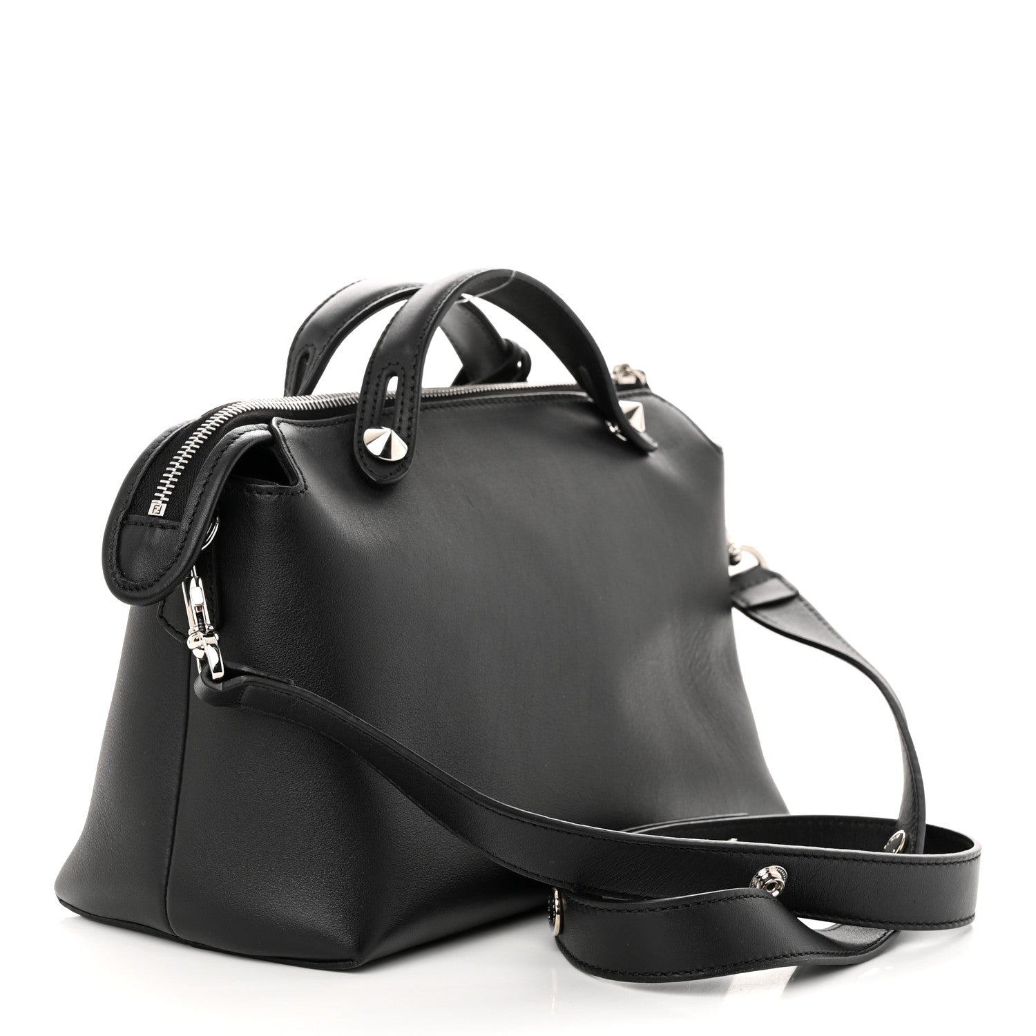 Fendi Vitello Dolce Medium By The Way Boston Bag Black 3 of 11