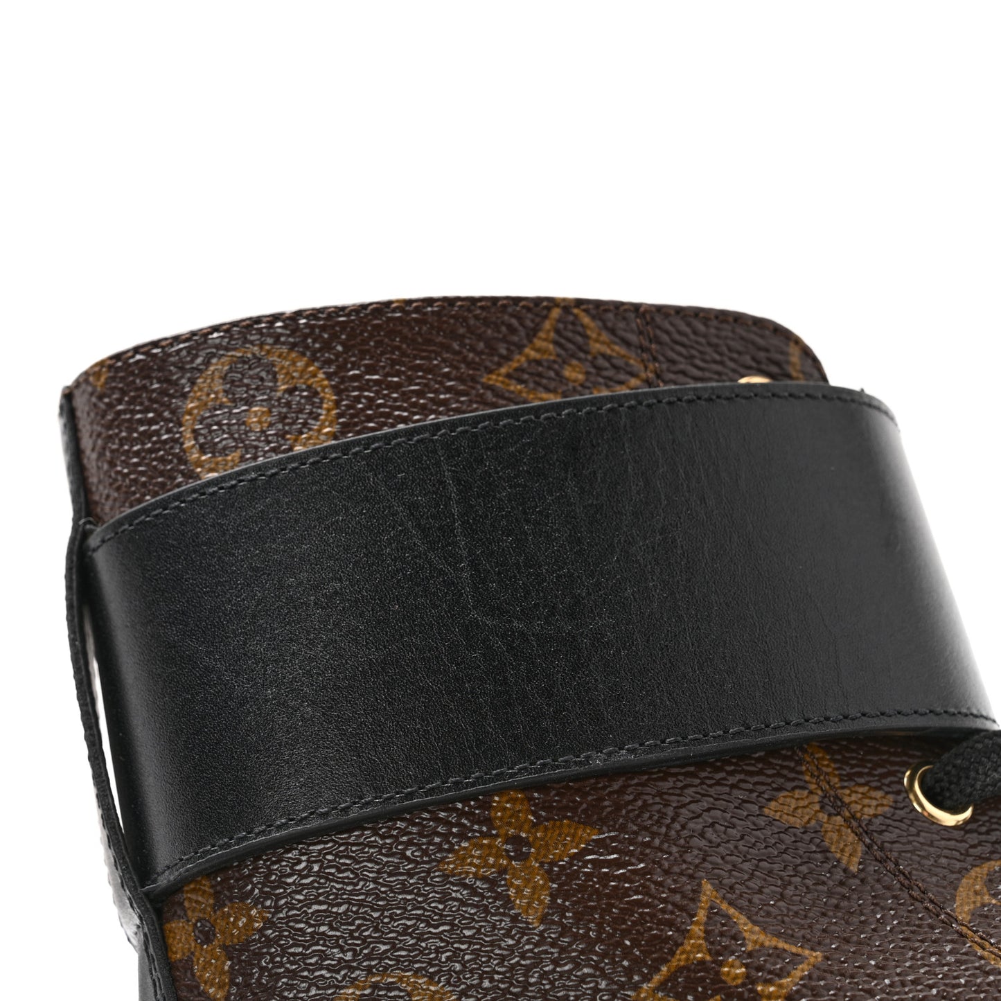 Calfskin Monogram Wonderland Flat Ranger Boots 38 Black