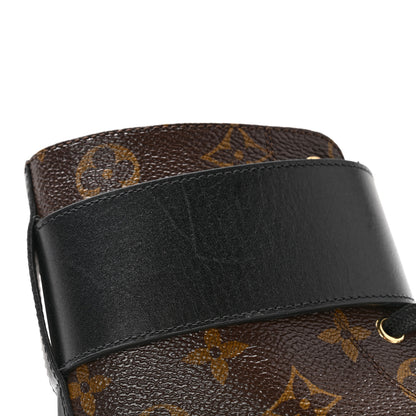 Louis Vuitton Calfskin Monogram Wonderland Flat Ranger Boots 38 Black 9 of 11