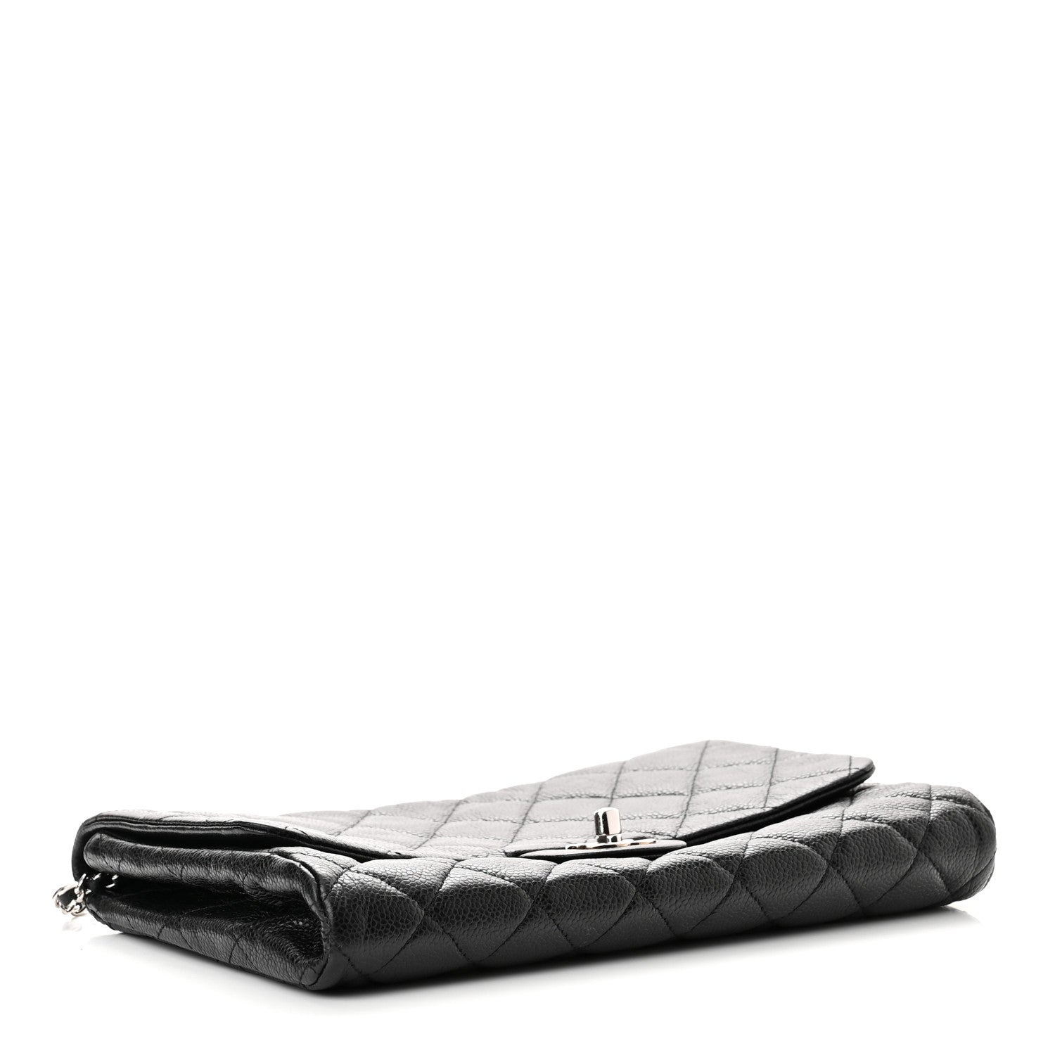Chanel Caviar Quilted Clutch With Chain Flap Black 4 of 12