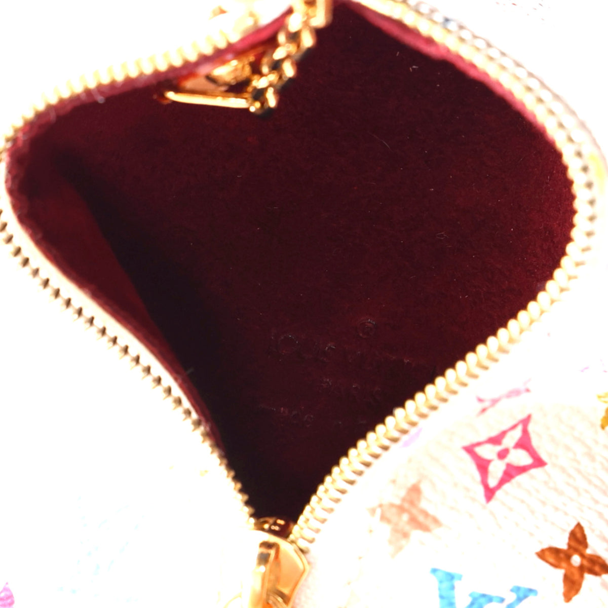 Louis Vuitton Monogram Multicolor Berlingot Coin Purse White 5 of 6
