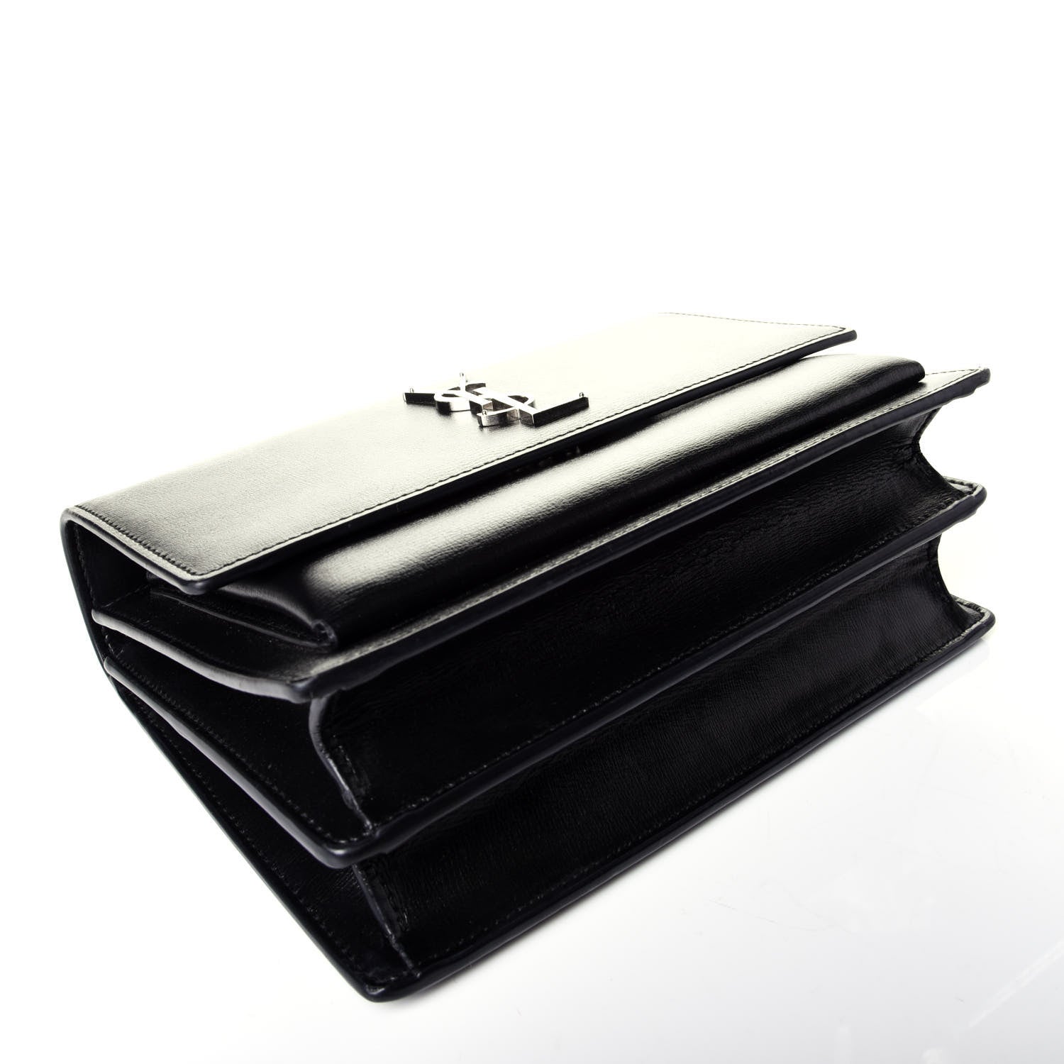 Saint Laurent Calfskin Medium Monogram Sunset Black 4 of 9