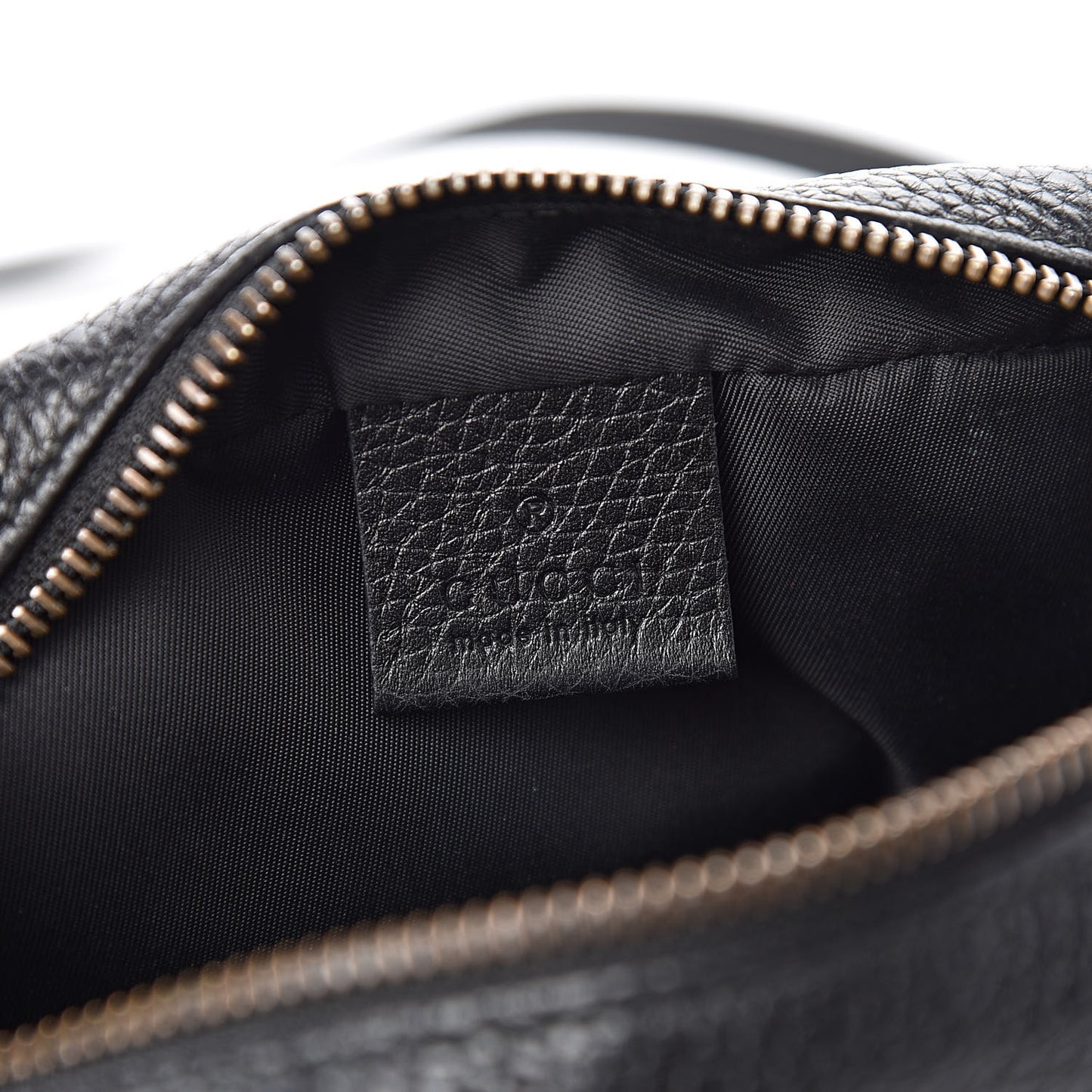 Pebbled Calfskin Mini Soho Disco Bag Black