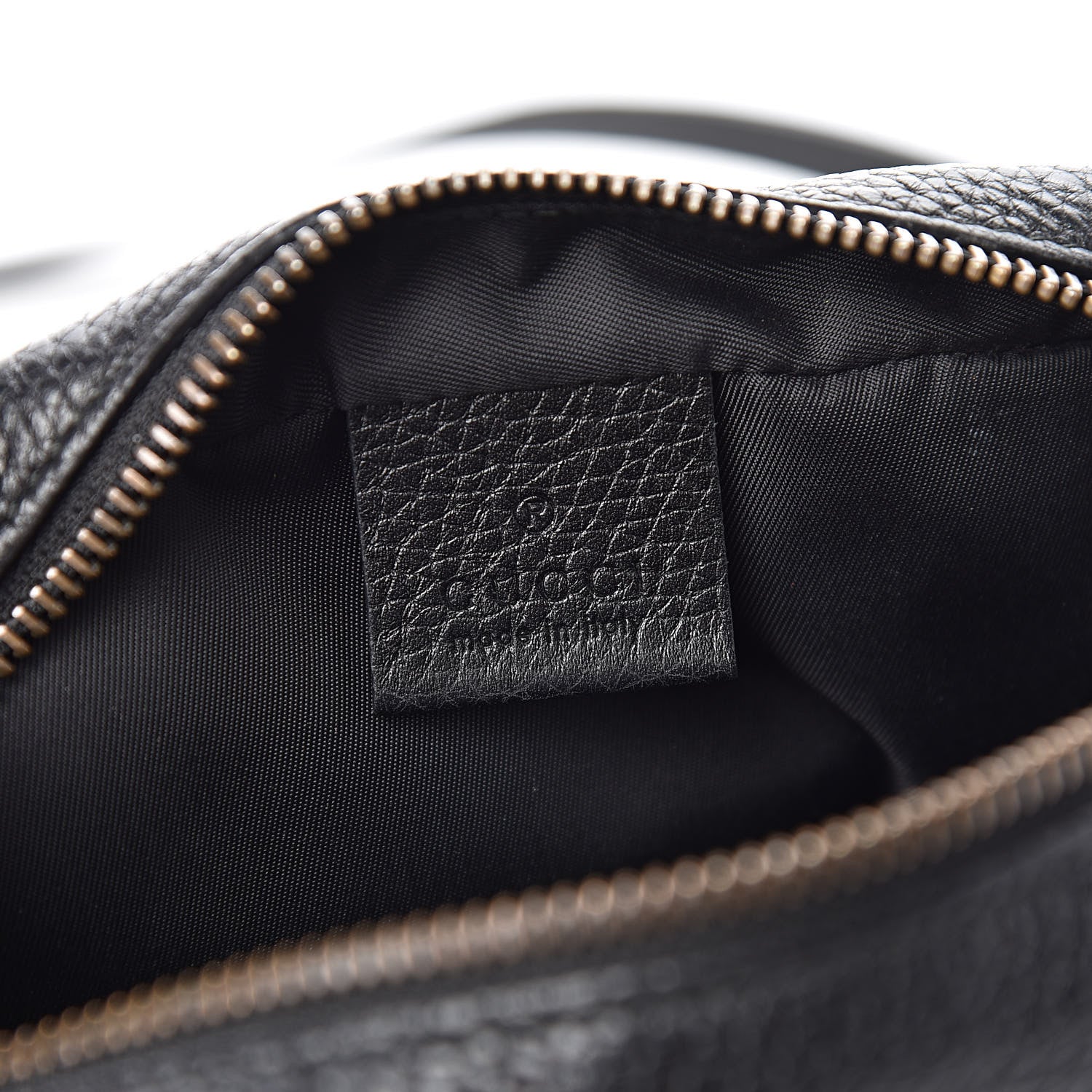Gucci Pebbled Calfskin Mini Soho Disco Bag Black 6 of 12