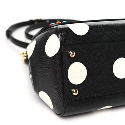 Dolce & Gabbana Dauphine Embellished Dot Medium Miss Sicily Satchel Black 9 of 10