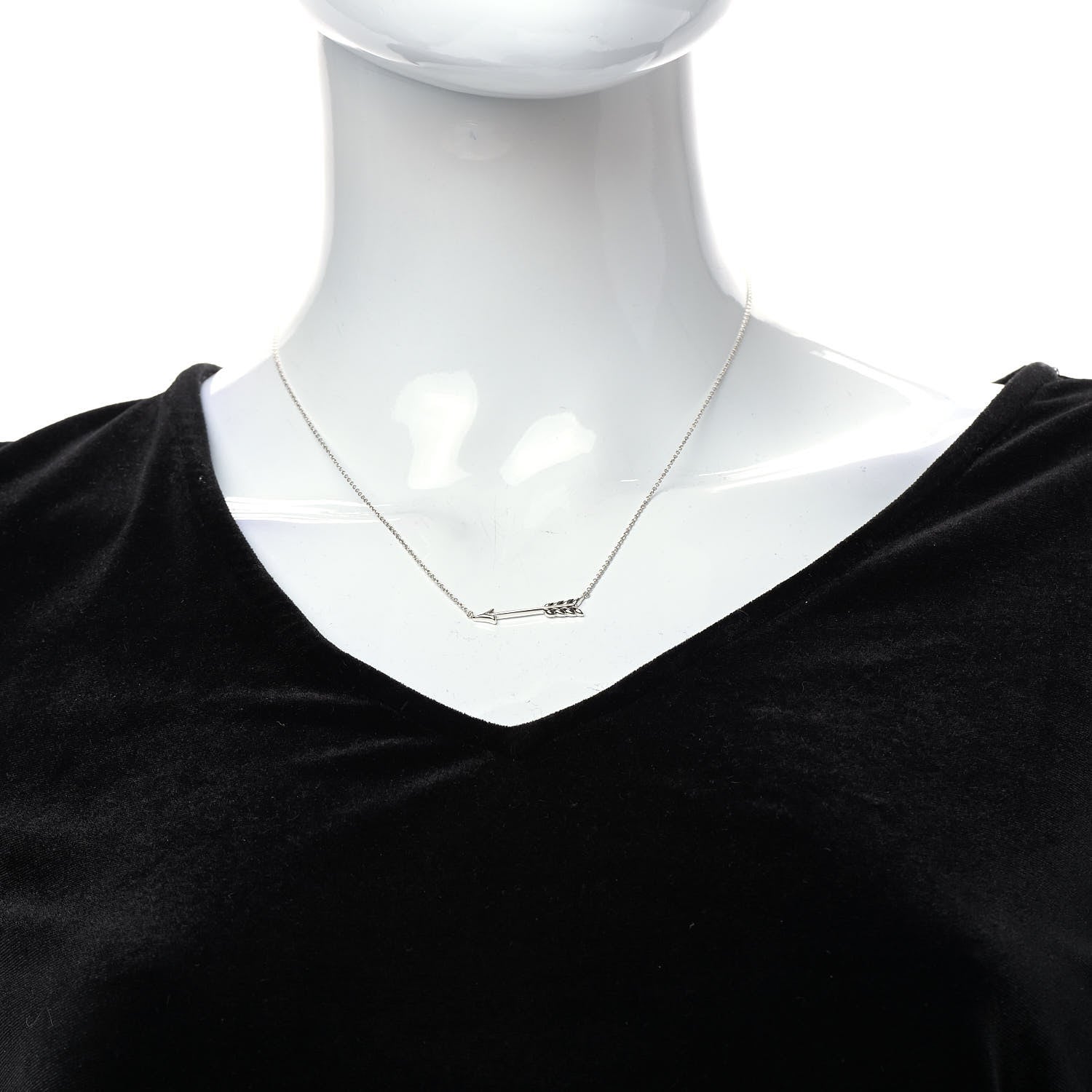 Tiffany Sterling Silver Paloma's Graffiti Arrow Pendant Necklace 2 of 6