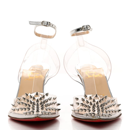 Christian Louboutin PVC Specchio Spikoo 70 Pumps 35 Light Gold 2 of 10