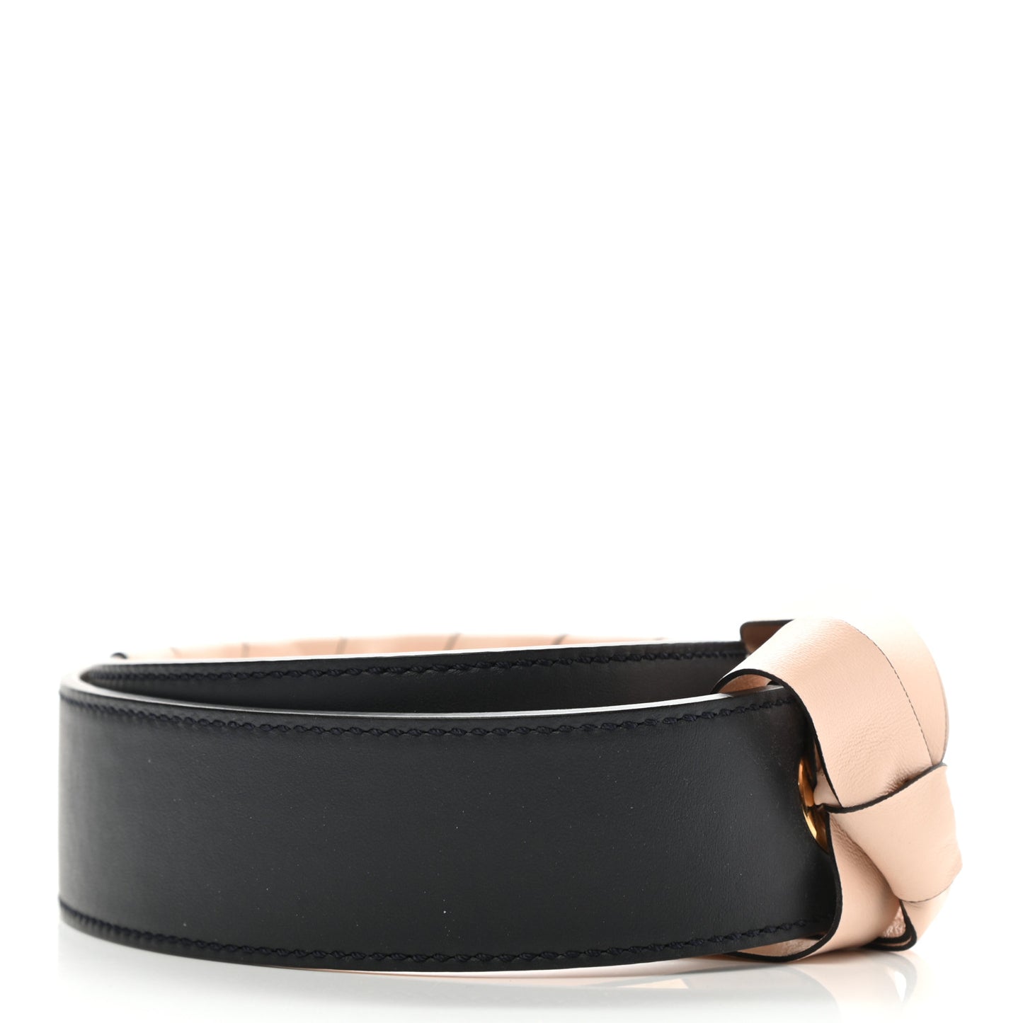 Vitello Century Nappa Lace Up Bow Strap You Blue Notte Plaster