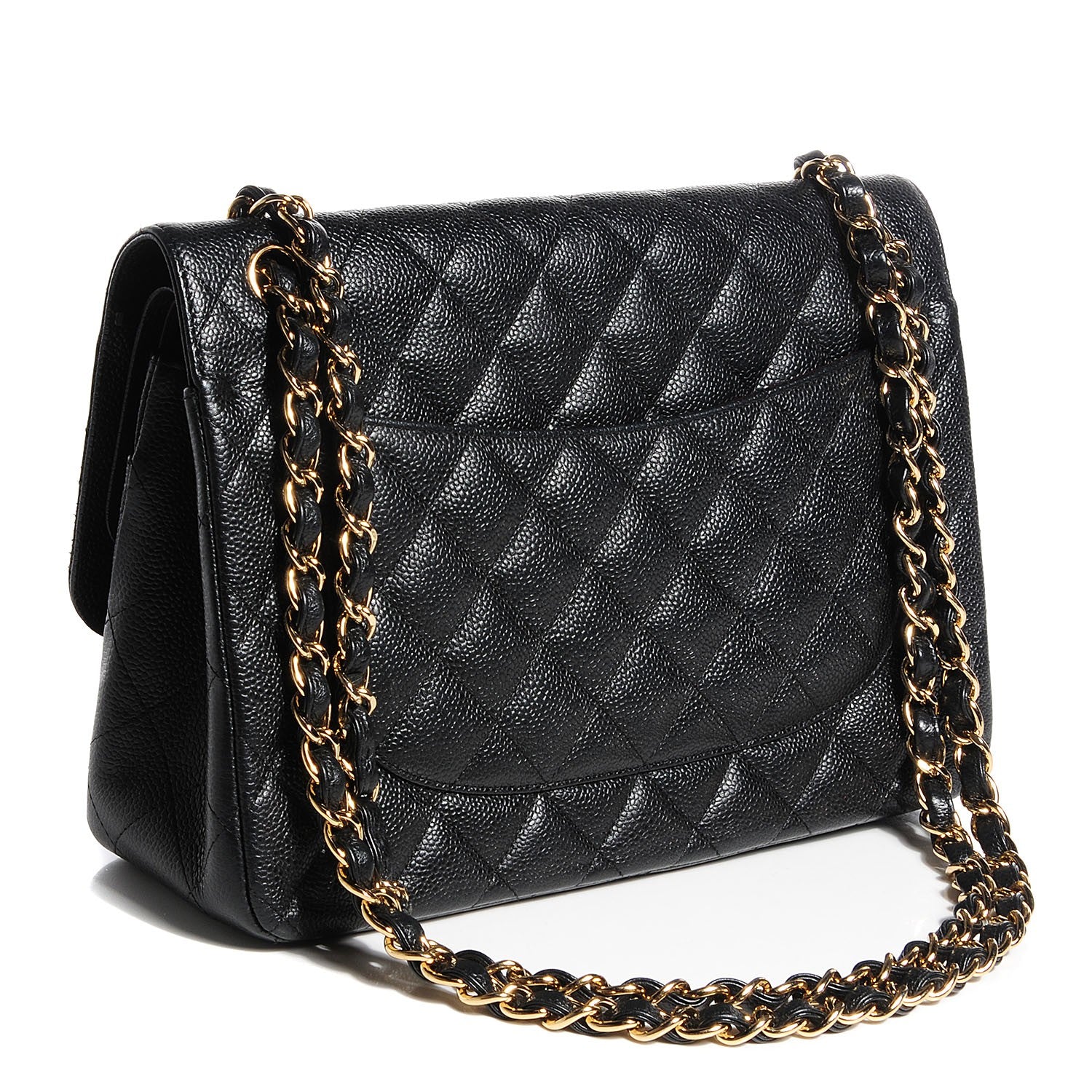 Chanel Caviar Quilted Jumbo Double Flap Black 3 of 8