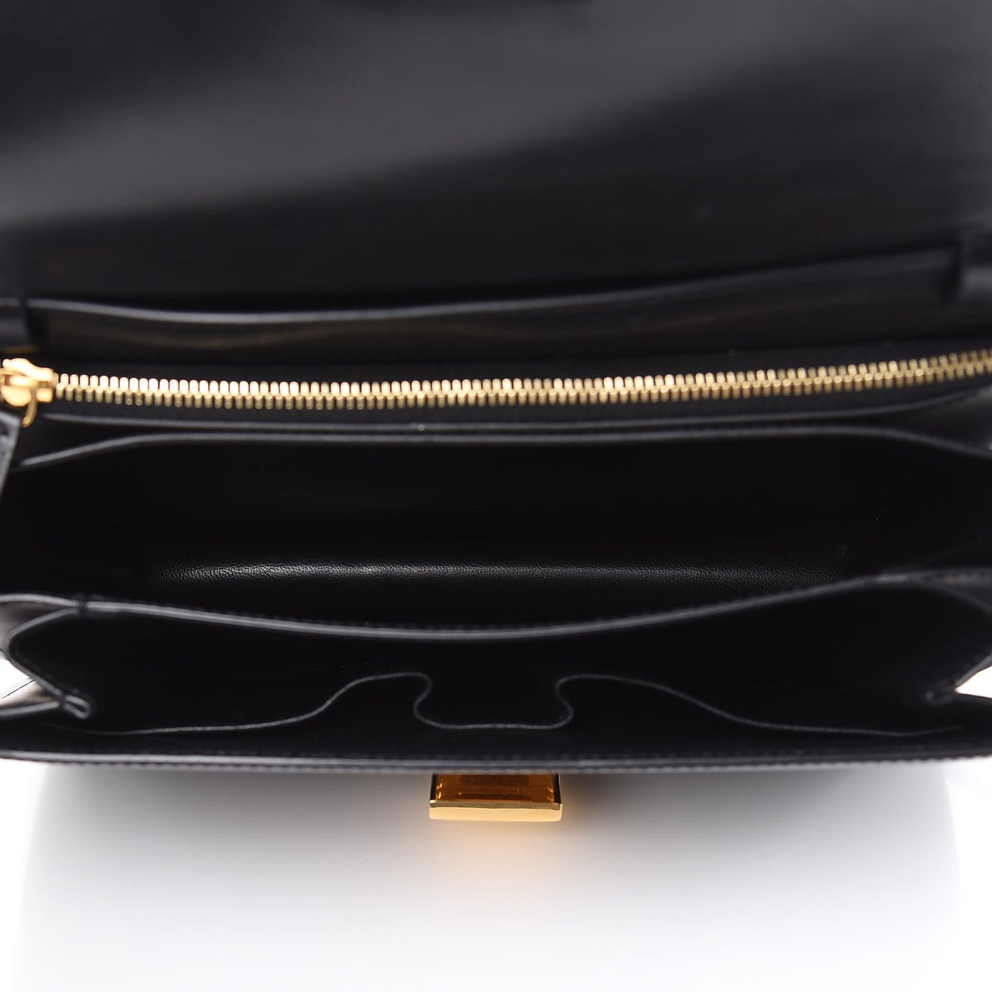 Box Calfskin Medium Classic Box Flap Bag Black