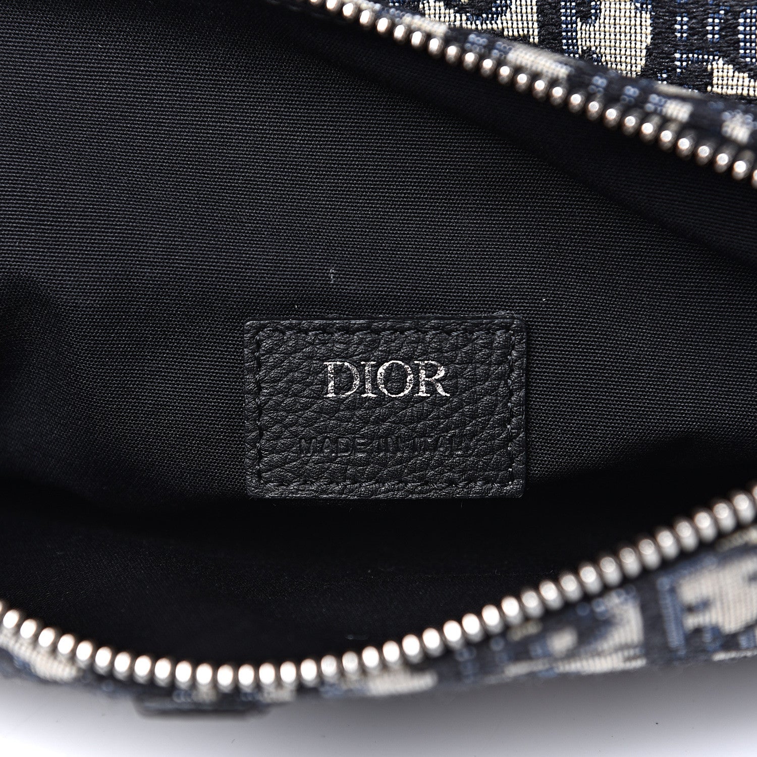 Christian Dior Oblique Mens Saddle Bag Blue 7 of 10