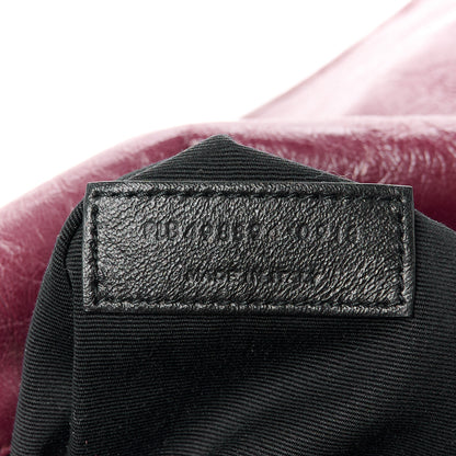 Saint Laurent Crinkled Calfskin Matelasse Monogram Medium Niki Chain Satchel Rouge Legion 8 of 11