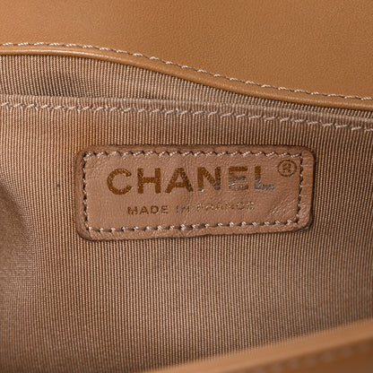Chanel Iridescent Tweed Lambskin Medium Boy Flap Dark Beige 6 of 10