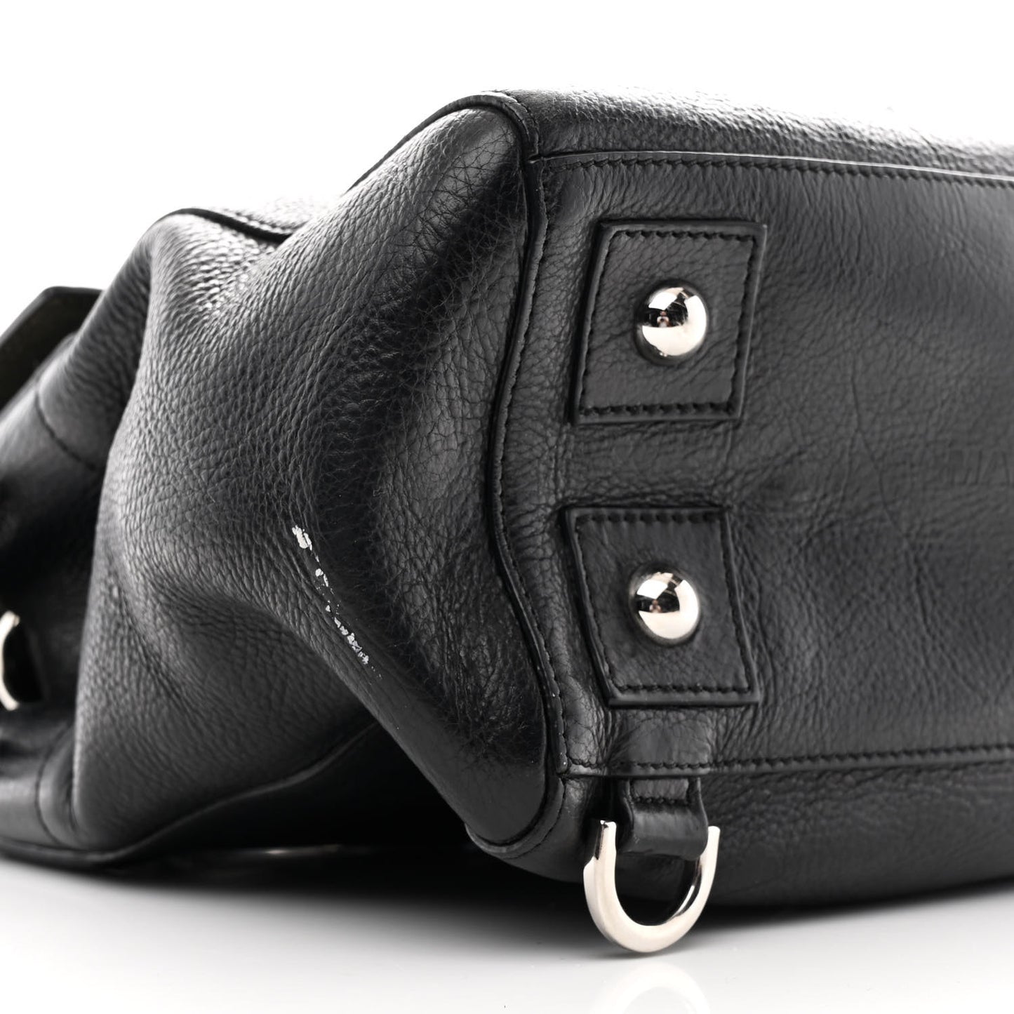 Classic Grain Calfskin Small Bayswater Backpack Black
