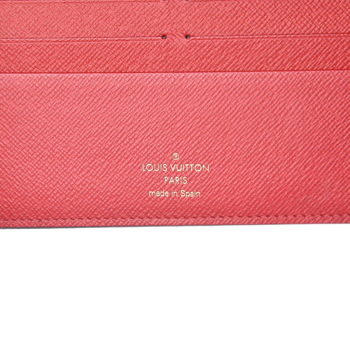Damier Ebene Insolite Wallet Red