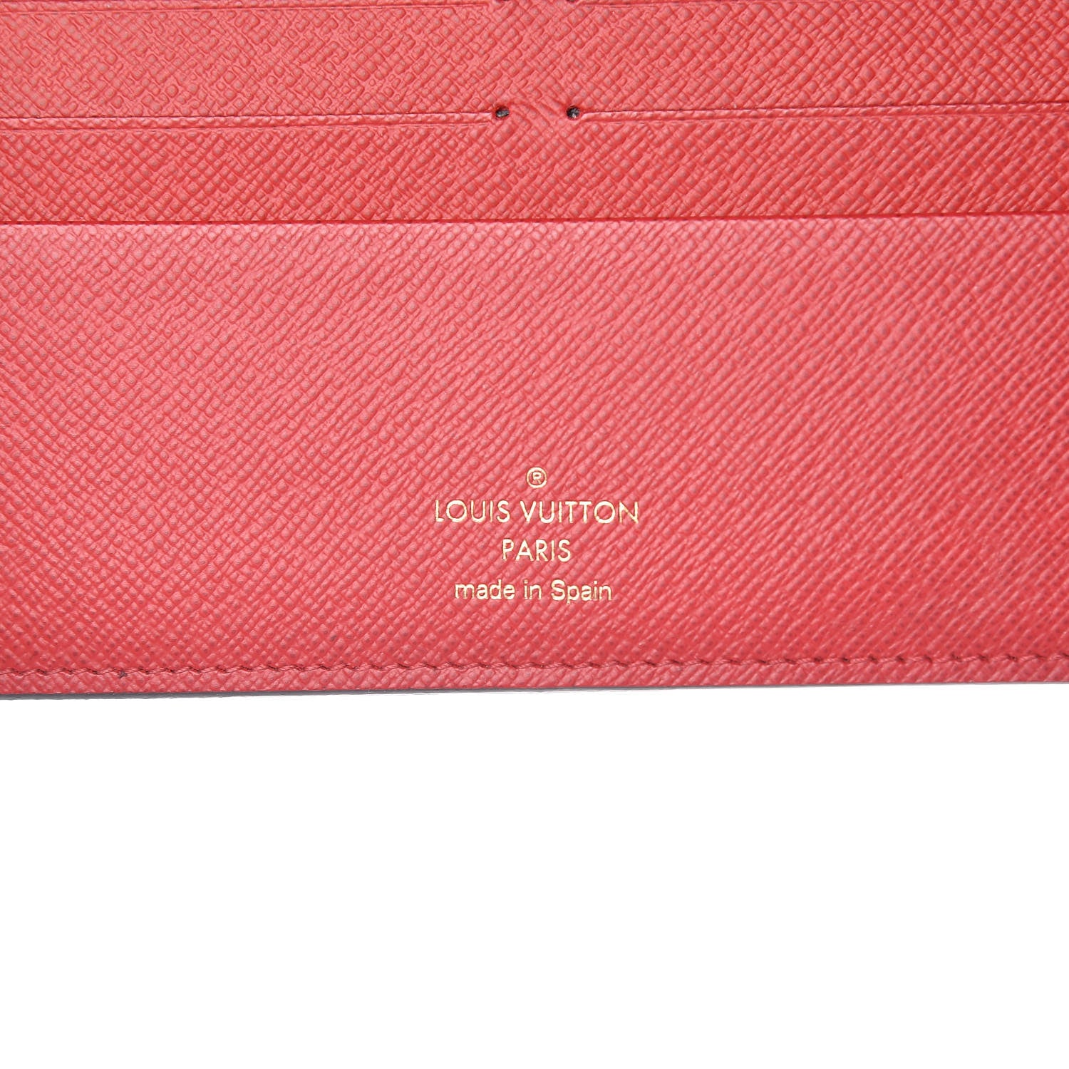 Louis Vuitton Damier Ebene Insolite Wallet Red 6 of 9
