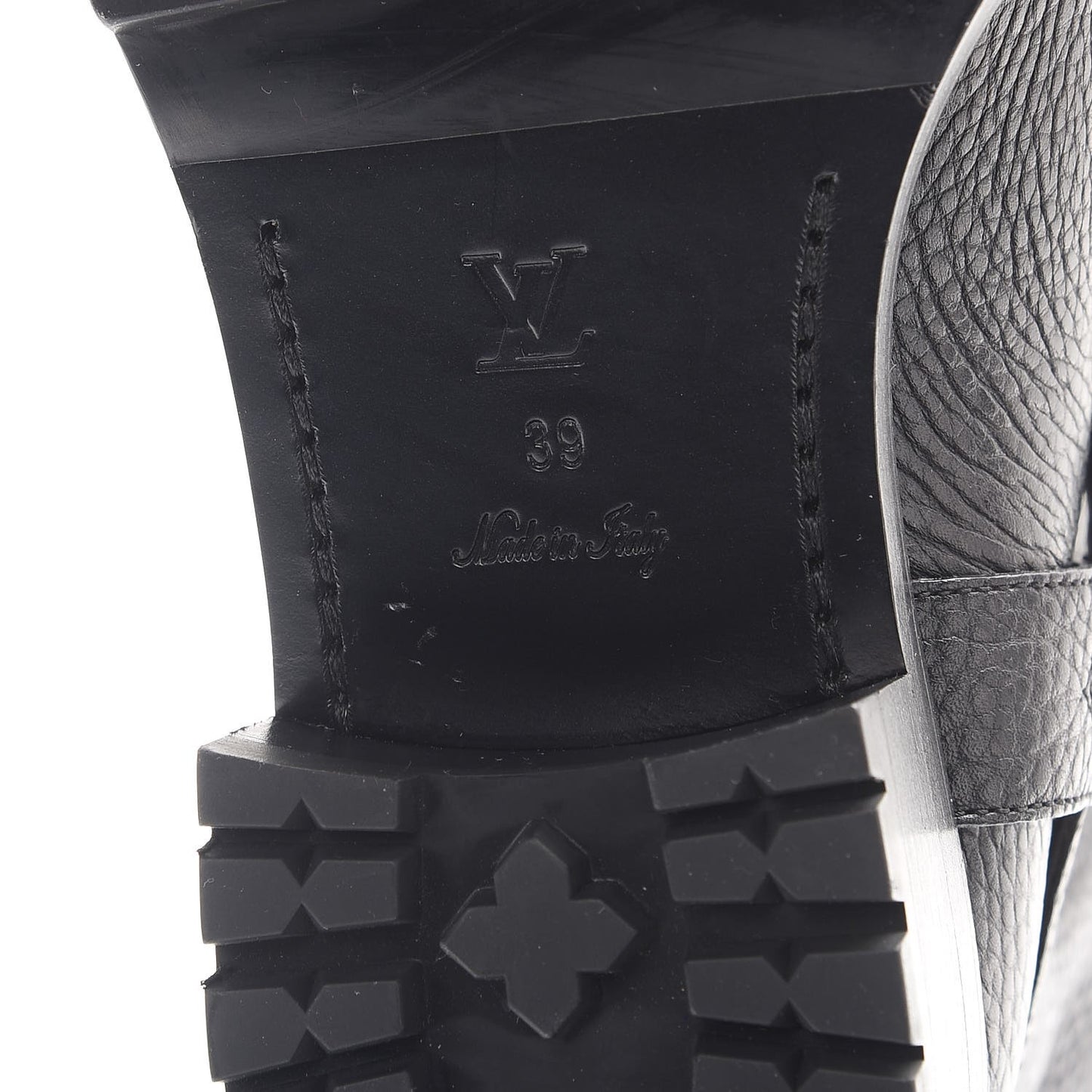 Calfskin Outlaw Flat Half Boots 39 Black