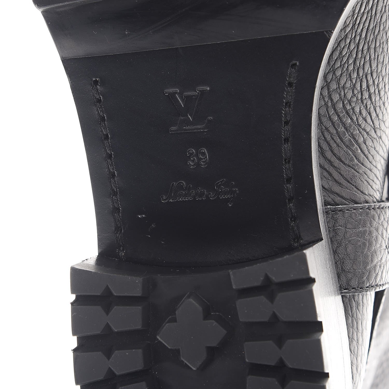 Louis Vuitton Calfskin Outlaw Flat Half Boots 39 Black 7 of 9