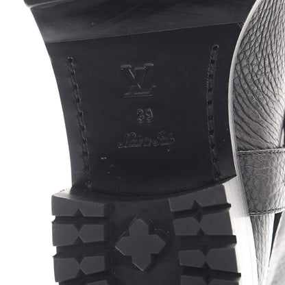 Louis Vuitton Calfskin Outlaw Flat Half Boots 39 Black 7 of 9