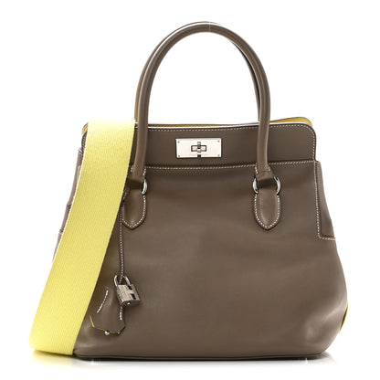 Hermes Swift Verso Toolbox 26 Etoupe Lime 1 of 11