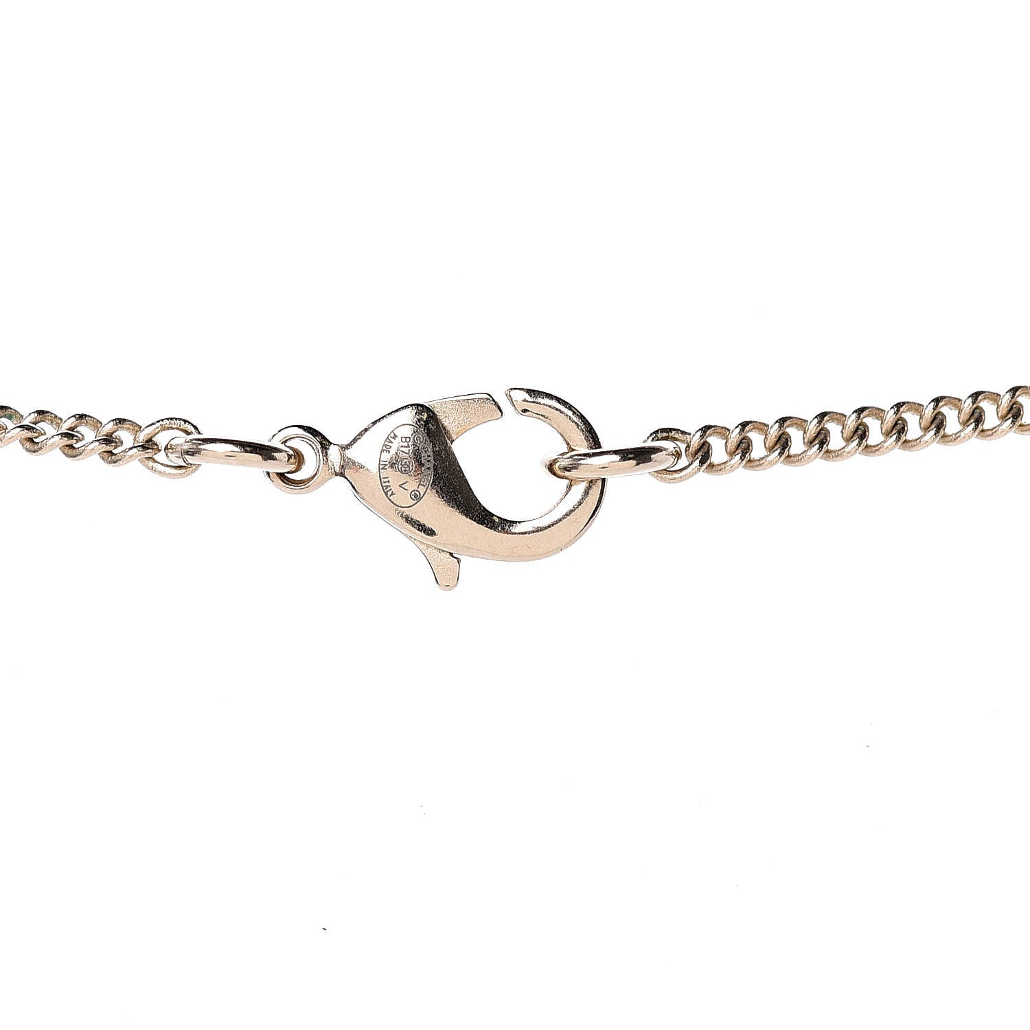 Chanel Pearl CC Pendant Necklace Gold 4 of 6