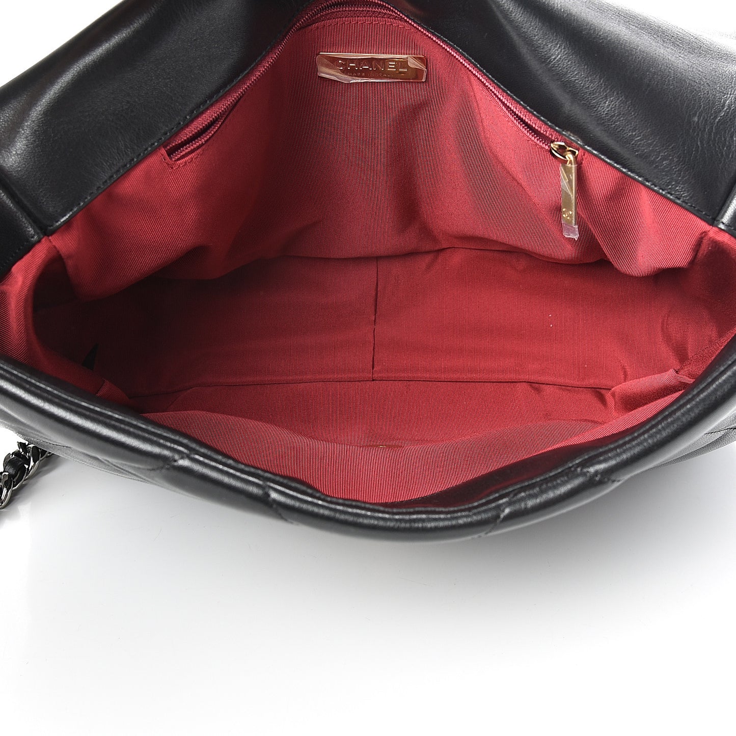 Goatskin Quilted Maxi 19 Flap Black
