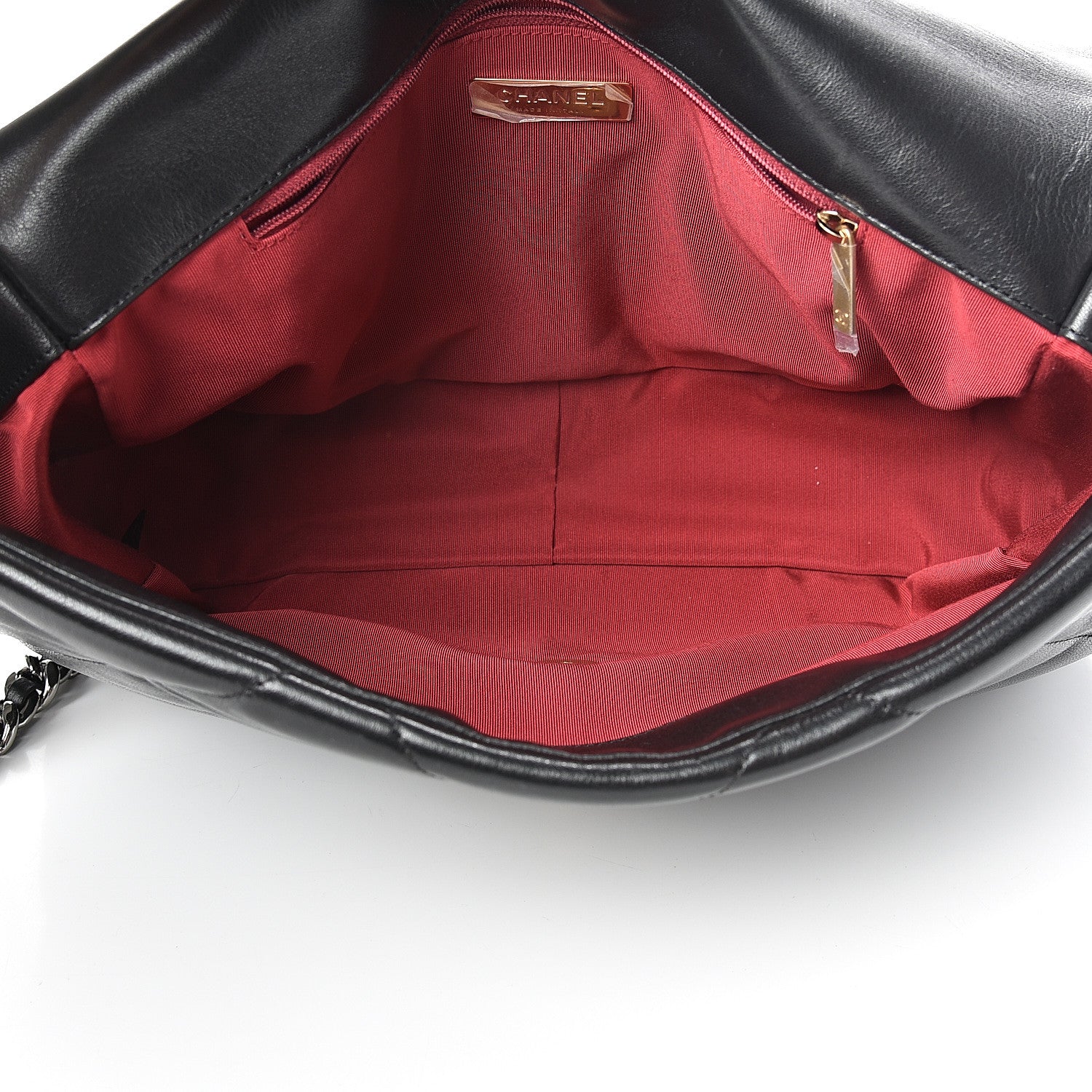 Chanel Goatskin Quilted Maxi 19 Flap Black 4 of 10