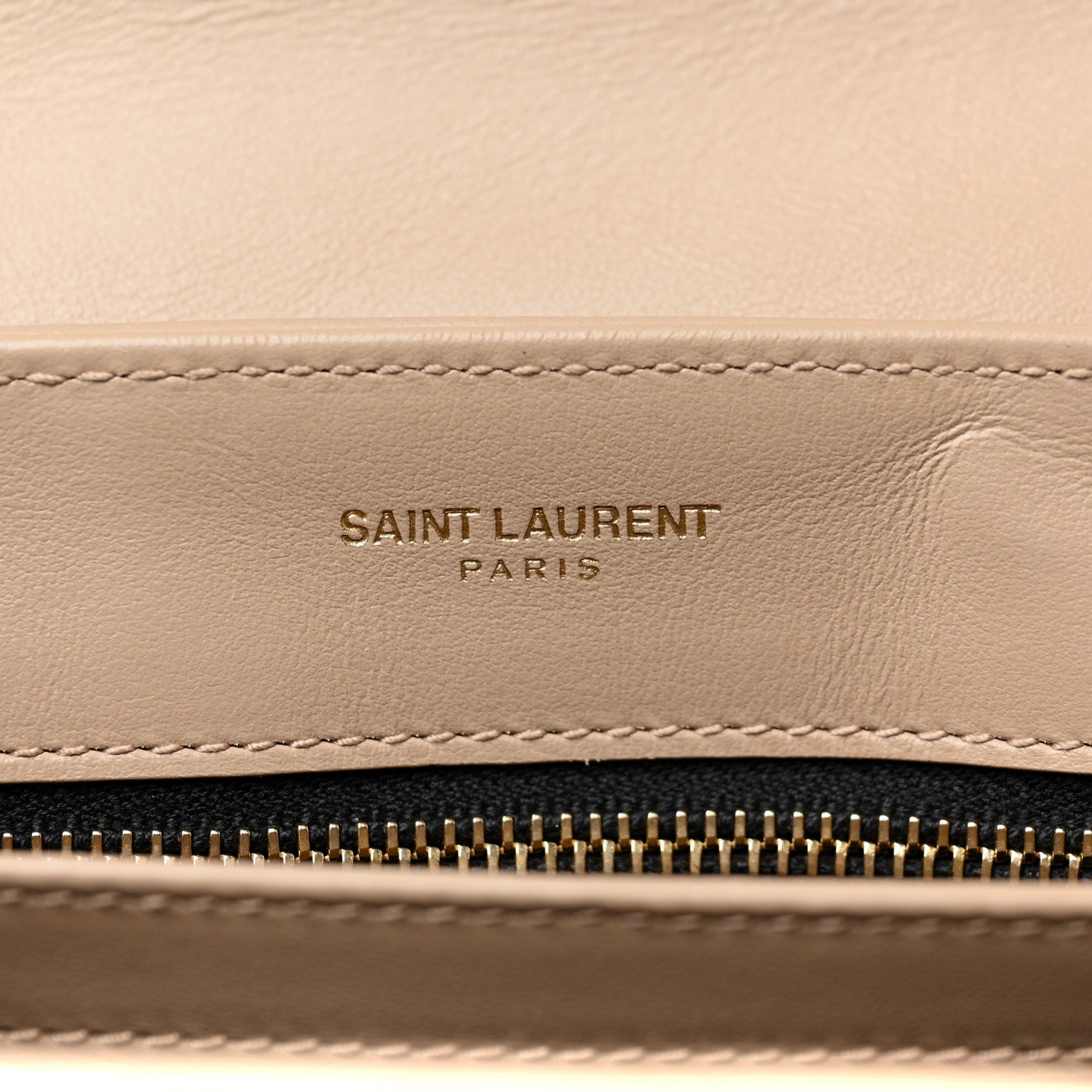 Saint Laurent Calfskin Y Quilted Monogram Toy Loulou Crossbody Bag Dark Beige 8 of 9
