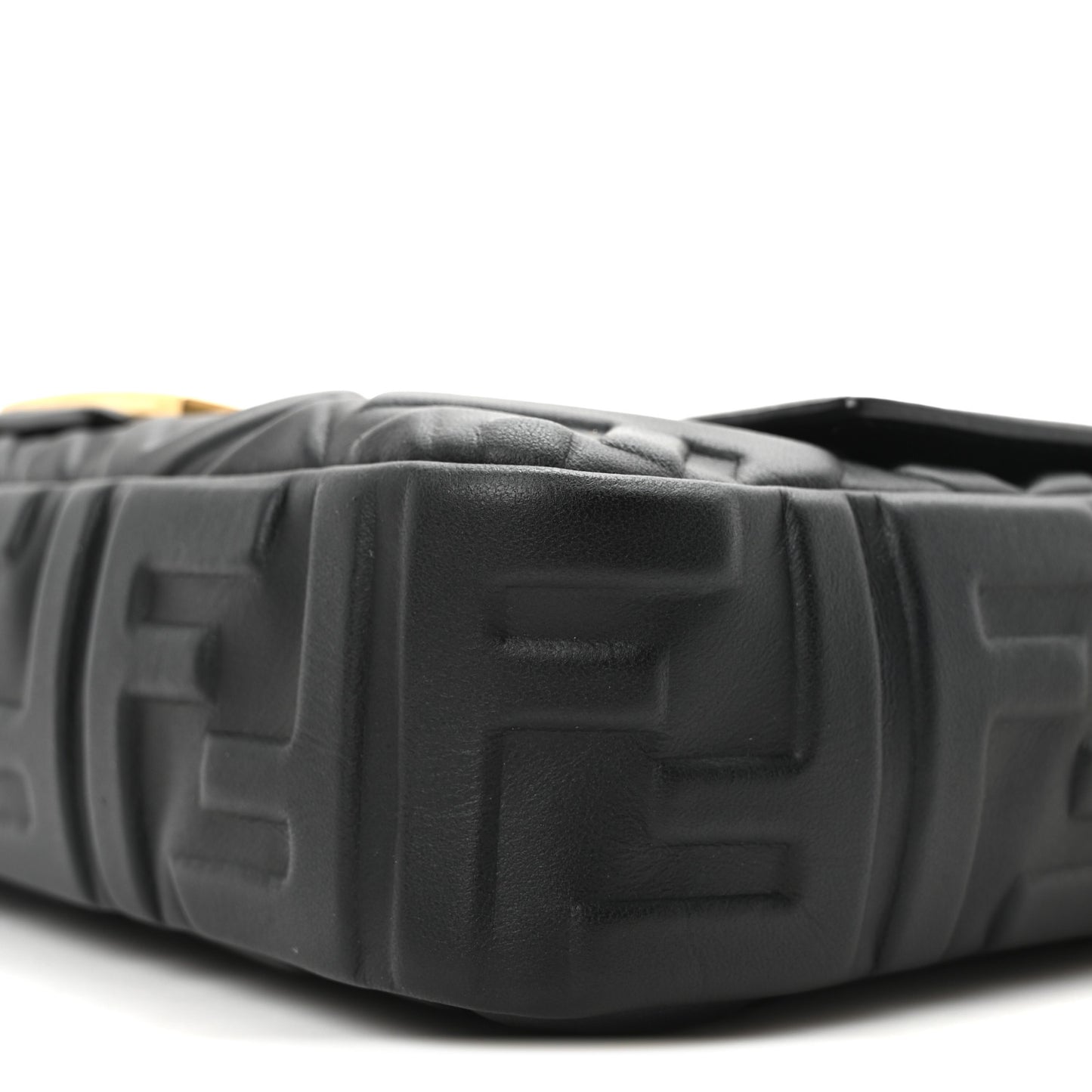Nappa FF 1974 Embossed Baguette Black