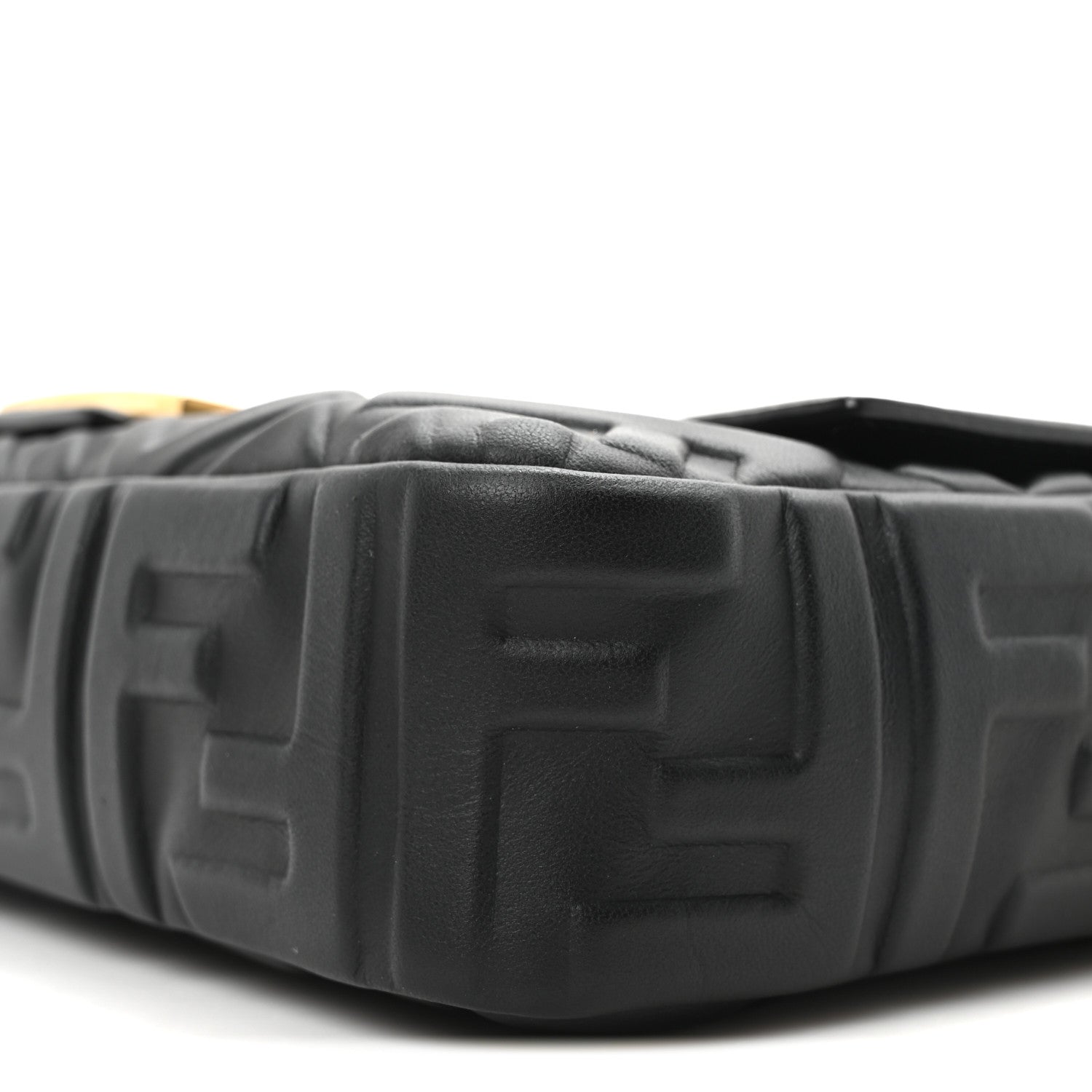 Fendi Nappa FF 1974 Embossed Baguette Black 9 of 9