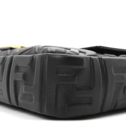 Fendi Nappa FF 1974 Embossed Baguette Black 9 of 9