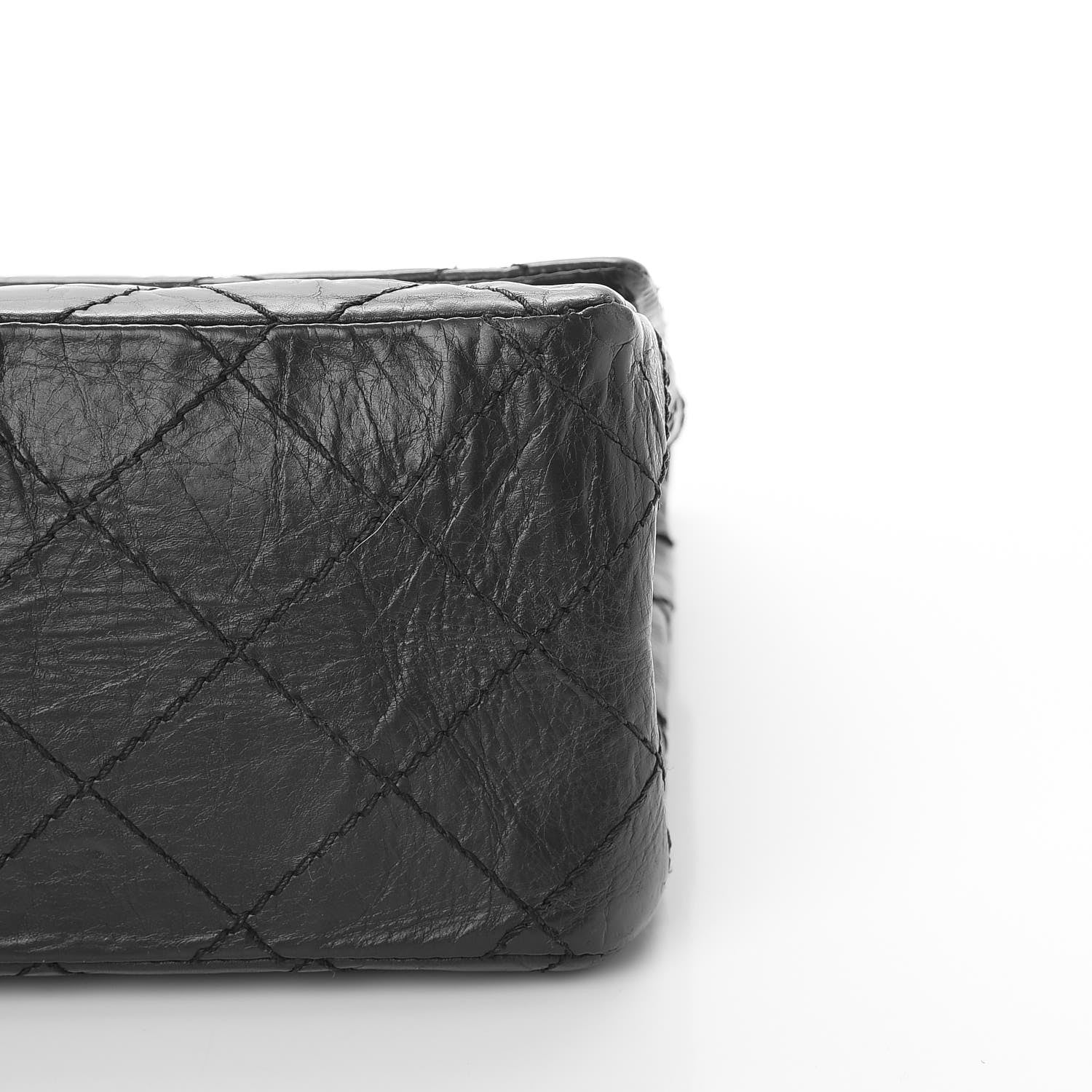 Chanel Aged Calfskin Quilted 2.55 Reissue 226 Flap Dark Grey 11 of 13