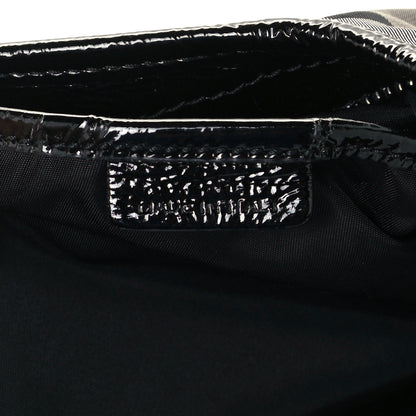 Burberry Beat Check Small Brooklyn Hobo Black 7 of 11