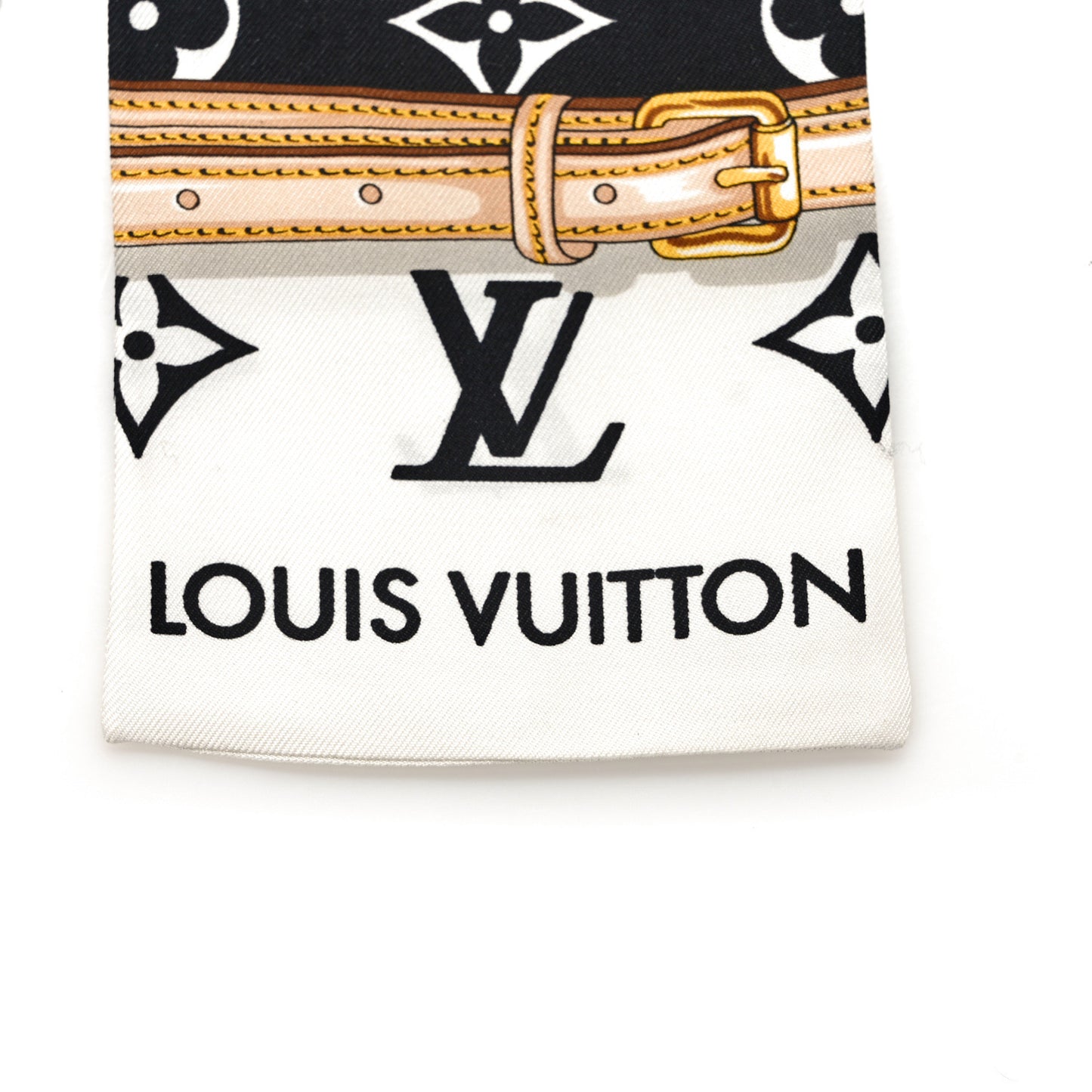 Silk Monogram Confidential Bandeau Black