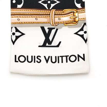 Louis Vuitton Silk Monogram Confidential Bandeau Black 3 of 3