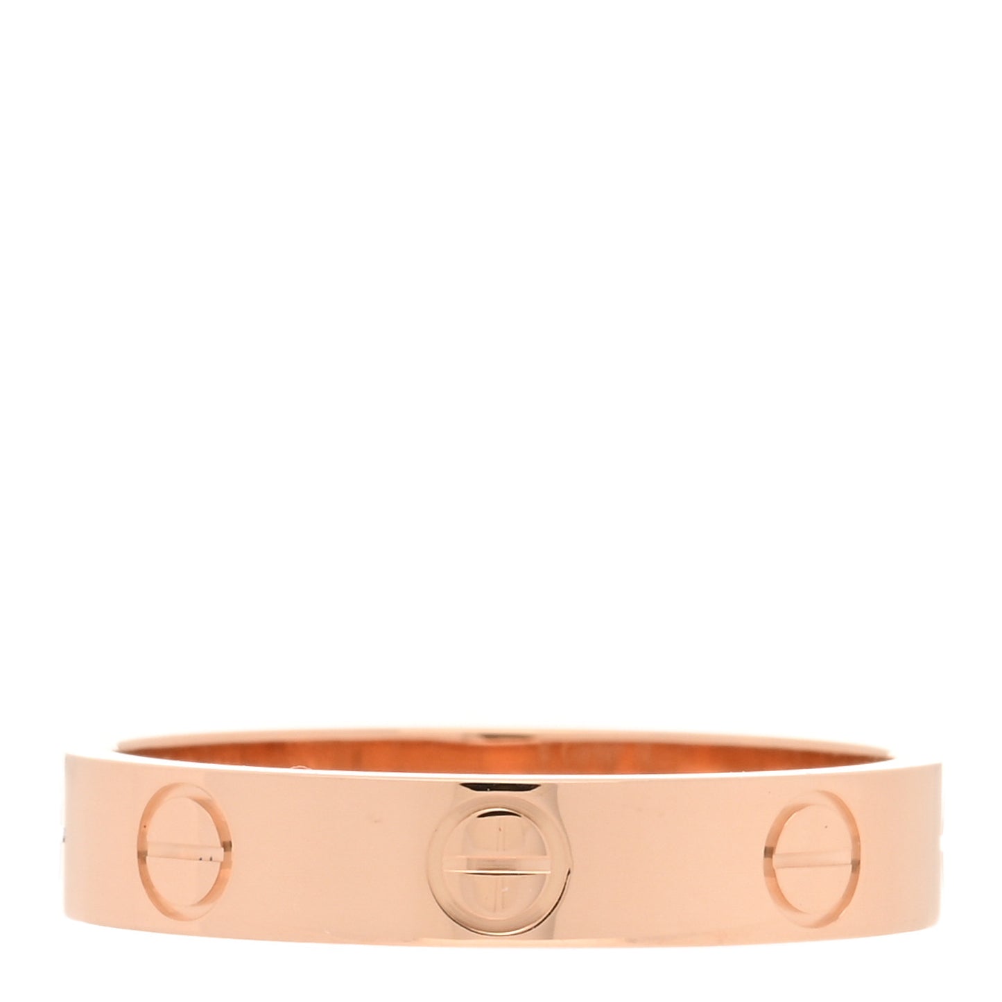 18K Pink Gold 3.5mm LOVE Wedding Band Ring 52 6