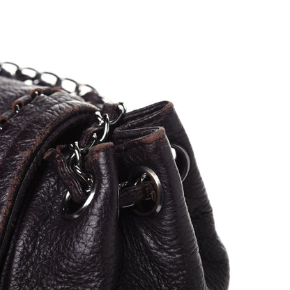 Chanel Metallic Deerskin Luxe Ligne Flap Black 31 of 34