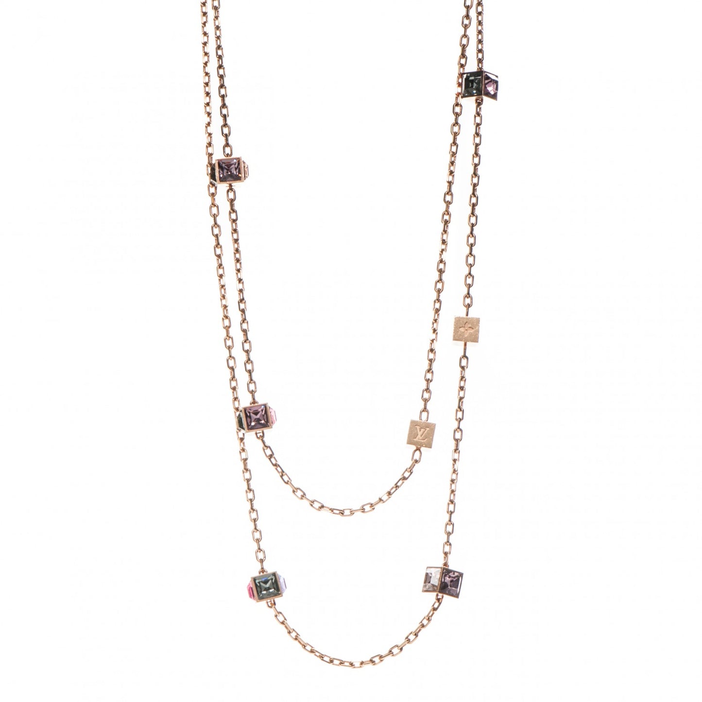 Swarovski Gamble Long Necklace Blush