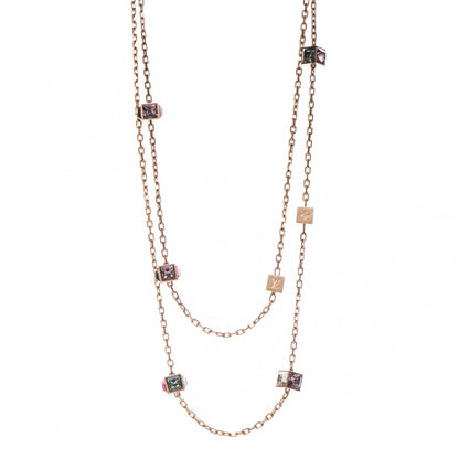 Louis Vuitton Swarovski Gamble Long Necklace Blush 1 of 8