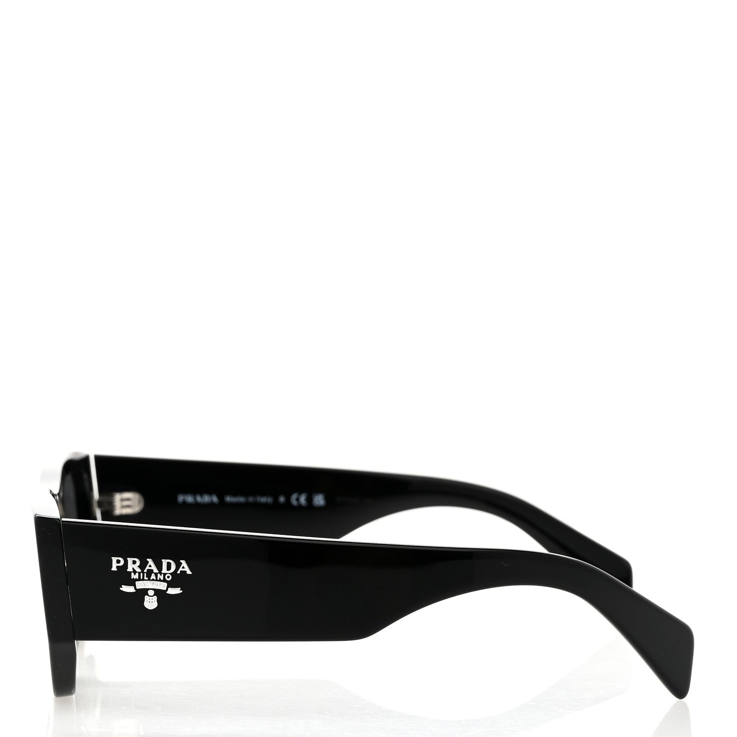 Prada Acetate Pillow Sunglasses SPR A01 Black 3 of 8
