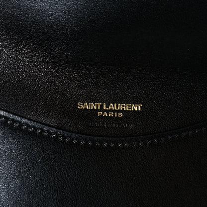 Saint Laurent Lambskin Chevron Quilted Large Loulou Natural Tan 9 of 14