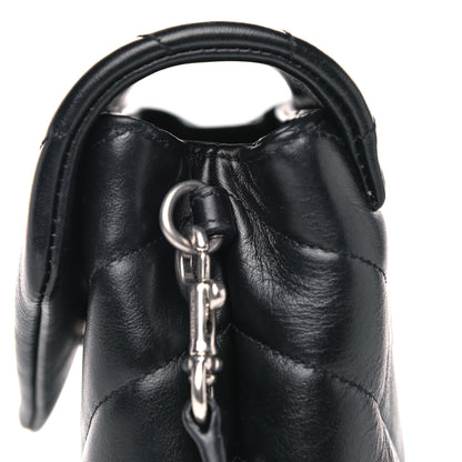 Saint Laurent Calfskin Y Quilted Monogram Toy Loulou Crossbody Bag Black 9 of 14