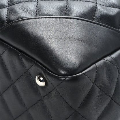 Chanel Calfskin Quilted Large Cambon Bowler Black 9 of 11