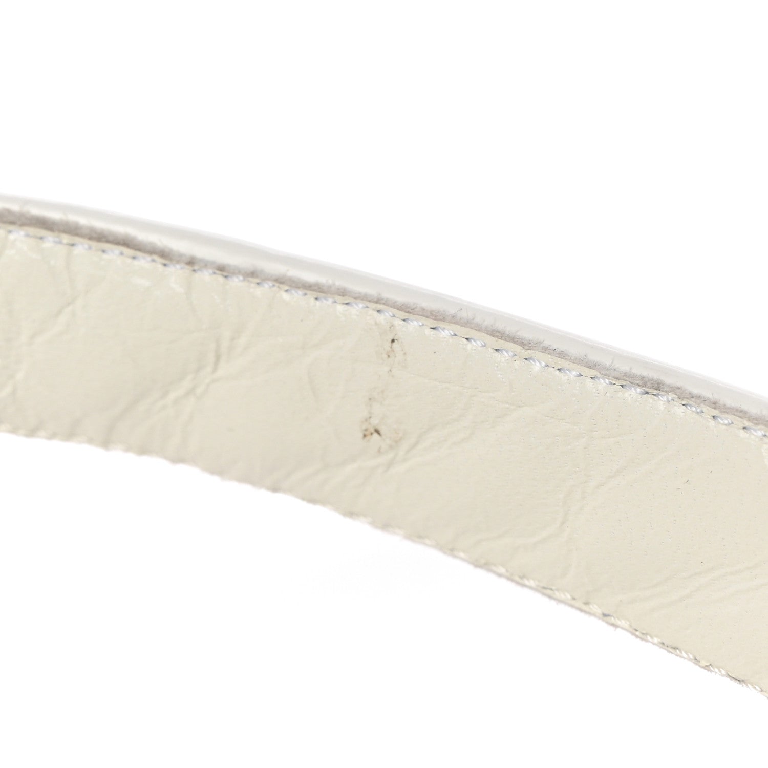 Prada Spazzolato Metal Triangle Logo Padded Monolith 55mm Slingback Sandals 38.5 White 12 of 12