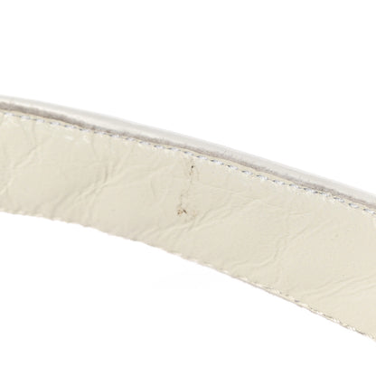 Prada Spazzolato Metal Triangle Logo Padded Monolith 55mm Slingback Sandals 38.5 White 12 of 12