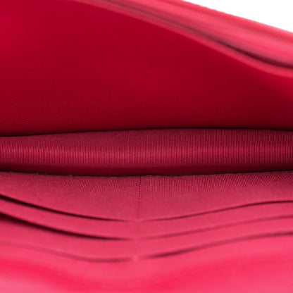 Chanel Caviar Quilted 2.55 Reissue Wallet On Chain WOC Dark Pink 5 of 13