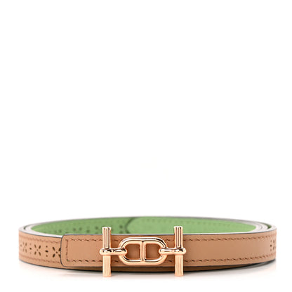 Hermes Swift Epsom 24mm Ancre Belt 75 30 Chai Vert Criquet 1 of 4