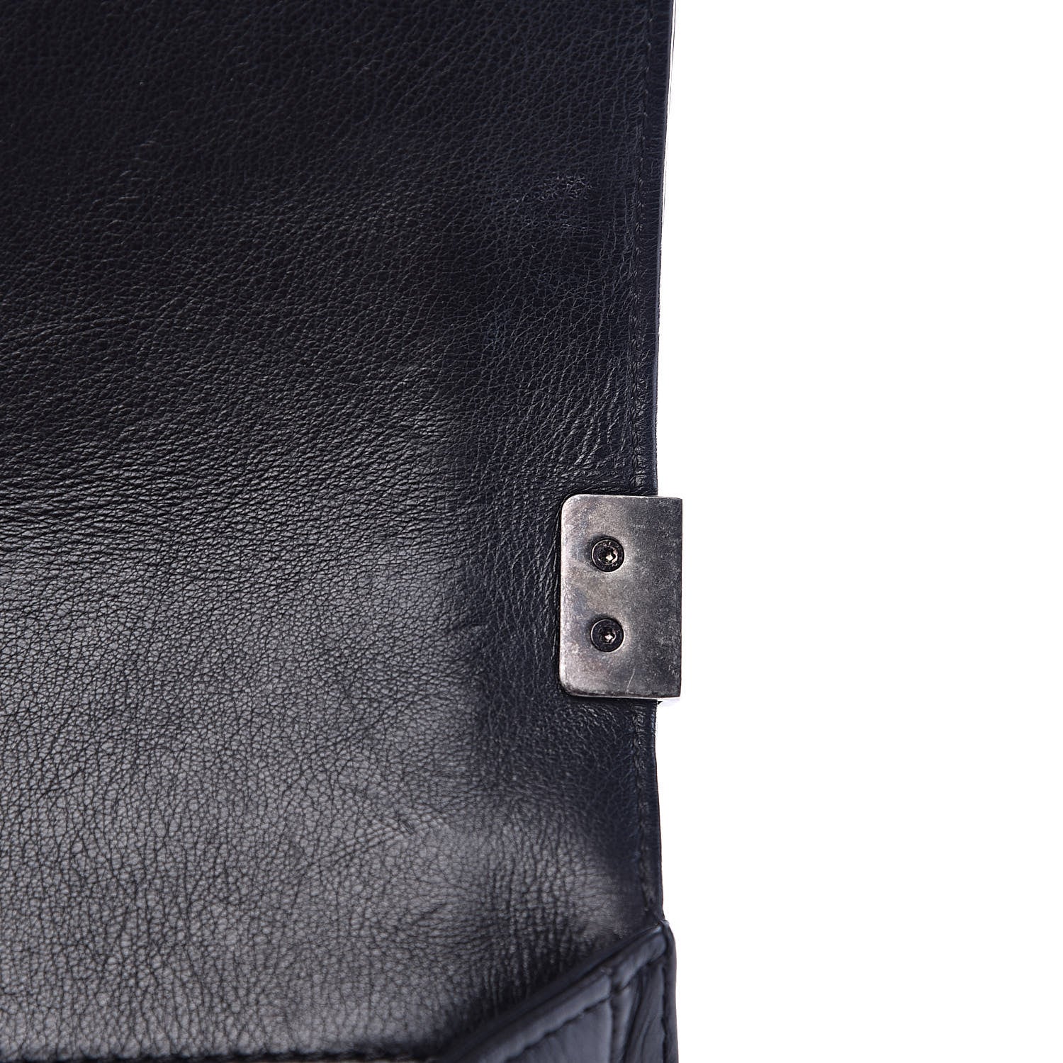 Chanel Calfskin Double Stitch Medium Boy Flap Black 16 of 18