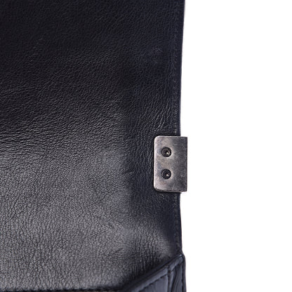 Chanel Calfskin Double Stitch Medium Boy Flap Black 16 of 18